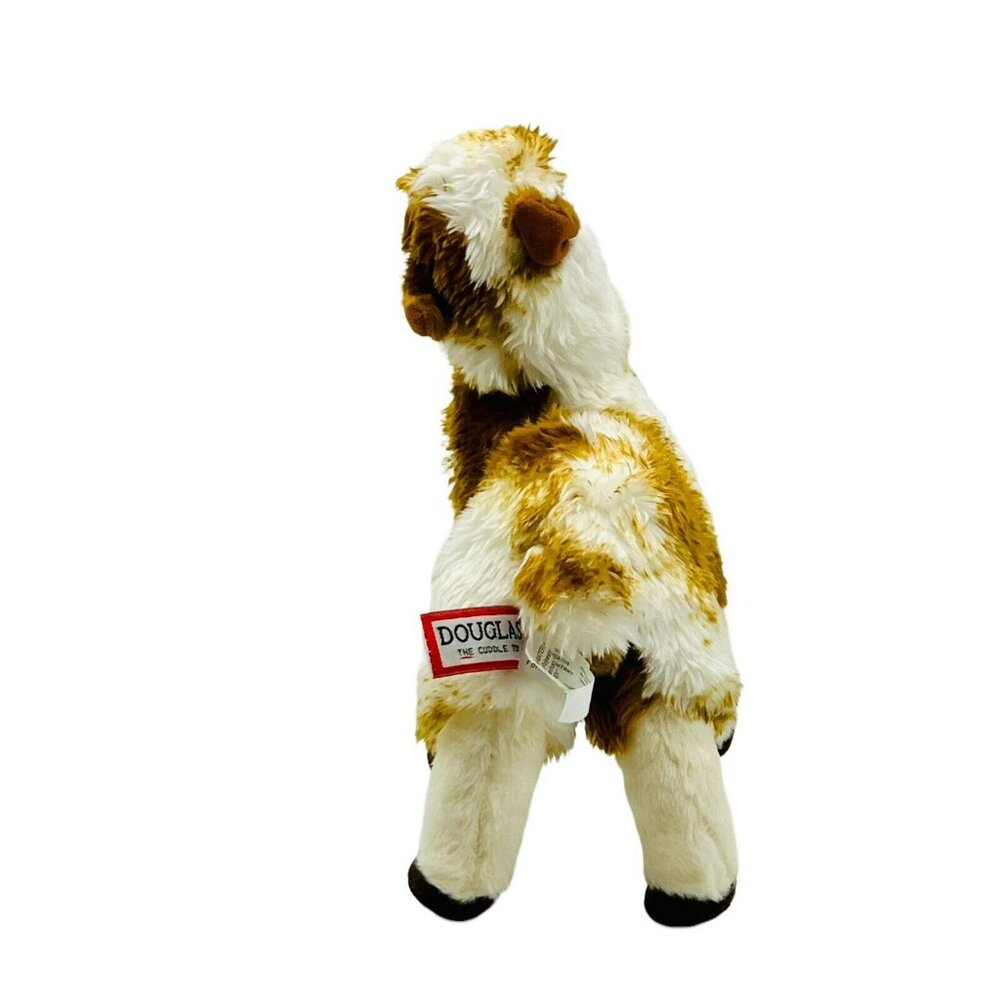 Douglas Liam Llama Plush Alpaca 11 inch Cream with Brown - Picture 2 of 7